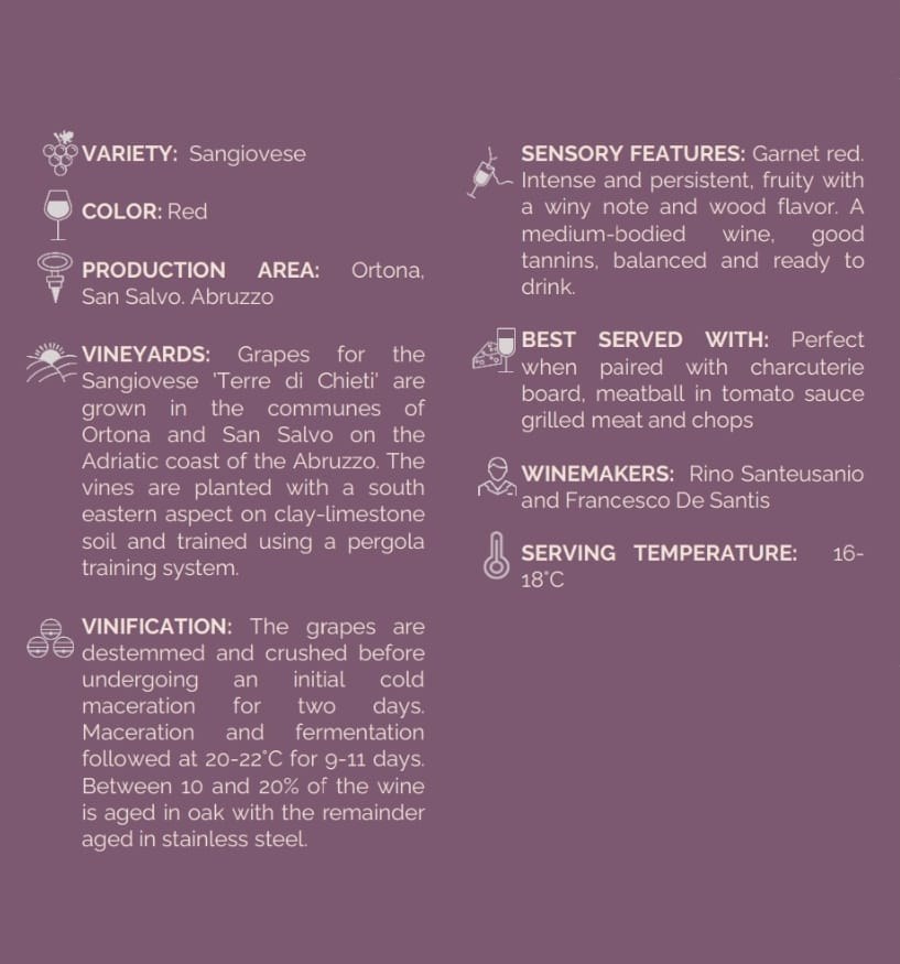 Fantini Sangiovese tasting notes